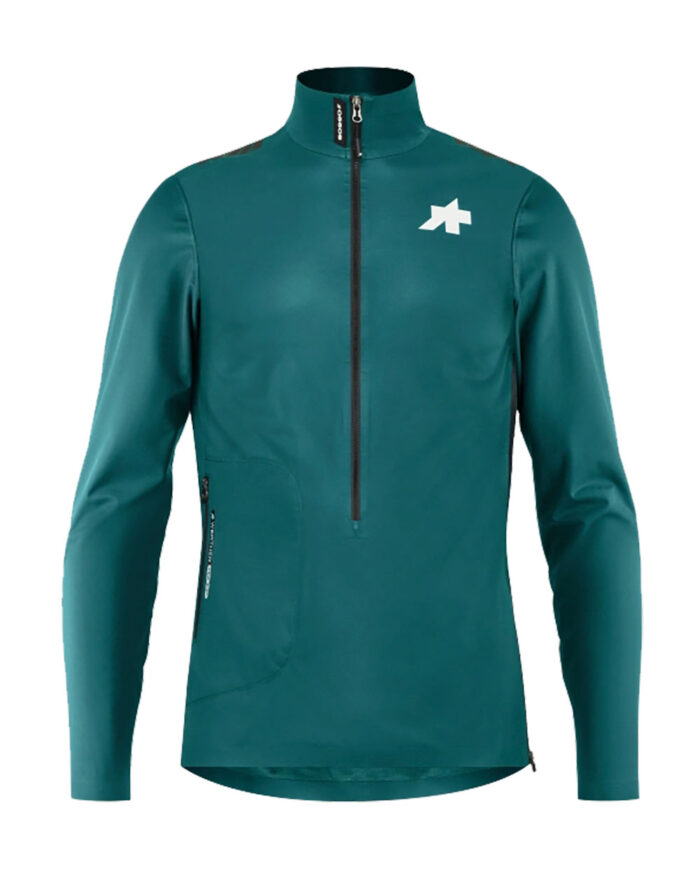 51.32.313.6P-1 ASSOS Chaqueta Chubasquero Cortavientos Unisex Tactica Rain T5 Fondation Green - Imagen 1