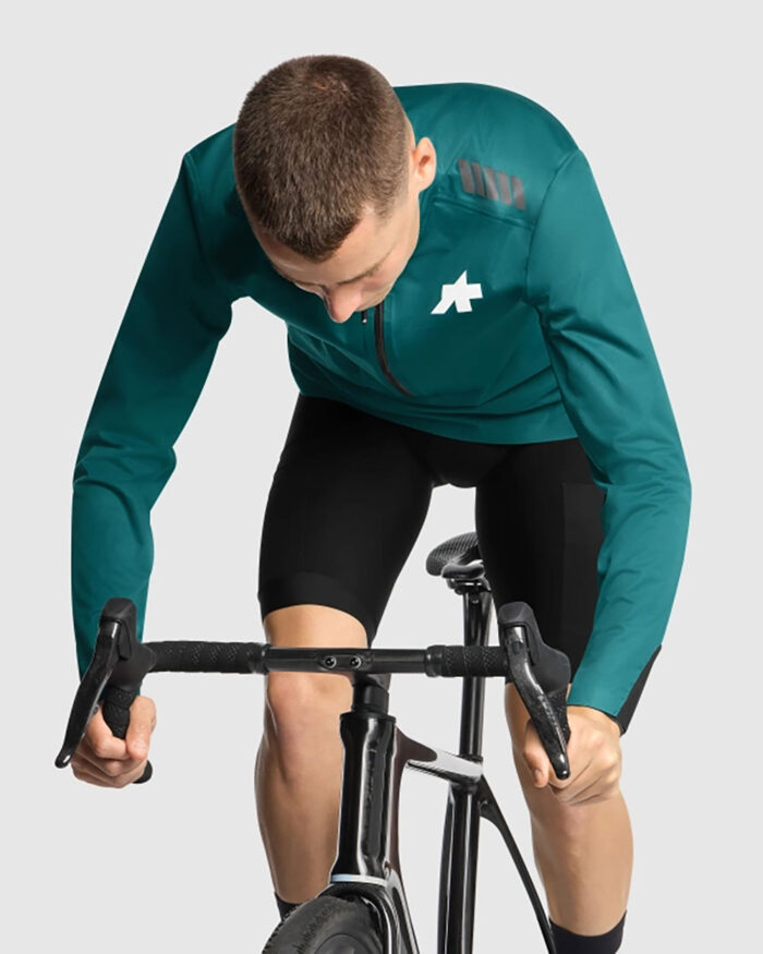 ASSOS Chaqueta Chubasquero Cortavientos Unisex Tactica Rain T5 Fondation Green - Imagen 3