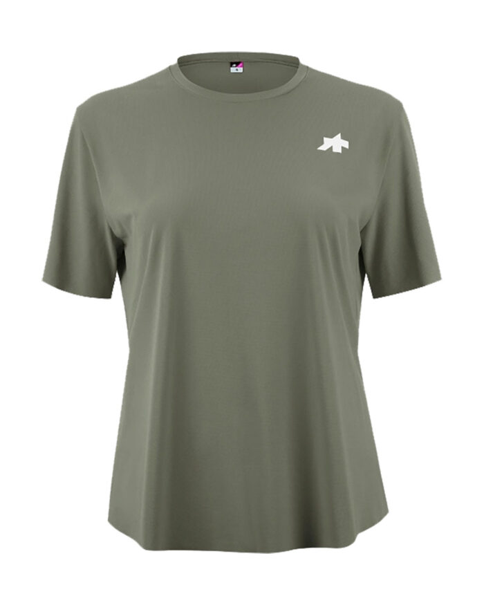 52.20.230.6Q-1 ASSOS Camiseta Manga Corta Mujer MTB Tactica Post Ride T5 Edge Green - Imagen 1