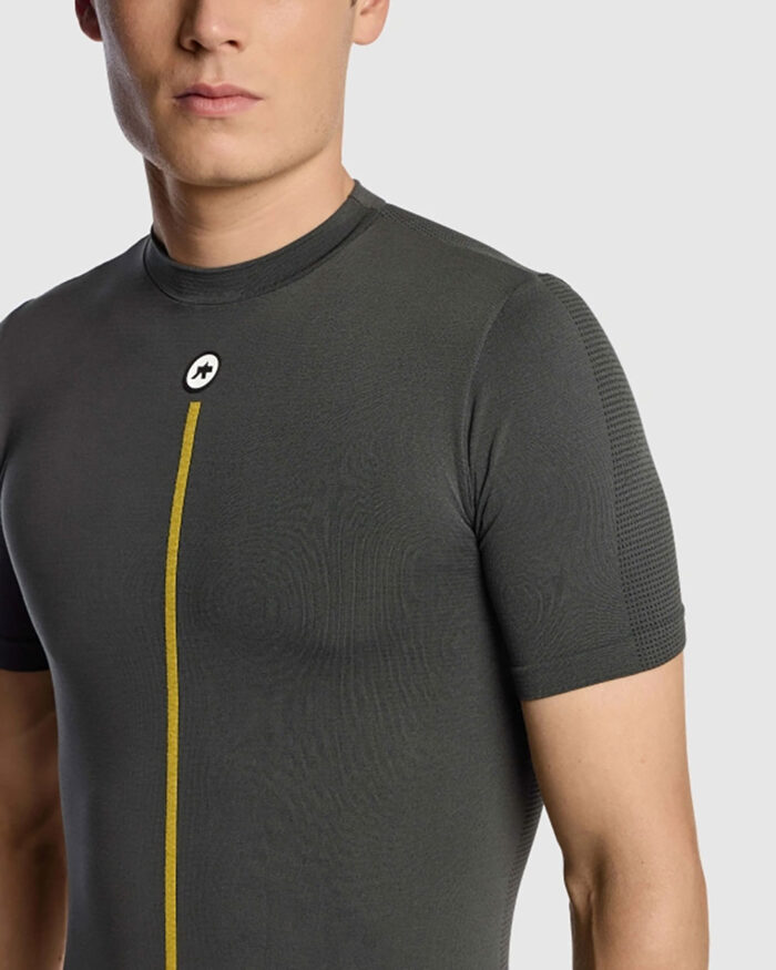 ASSOS Camiseta Térmica Manga Corta Hombre Spring Fall 2/3 P1 Anthracite Grey - Imagen 5