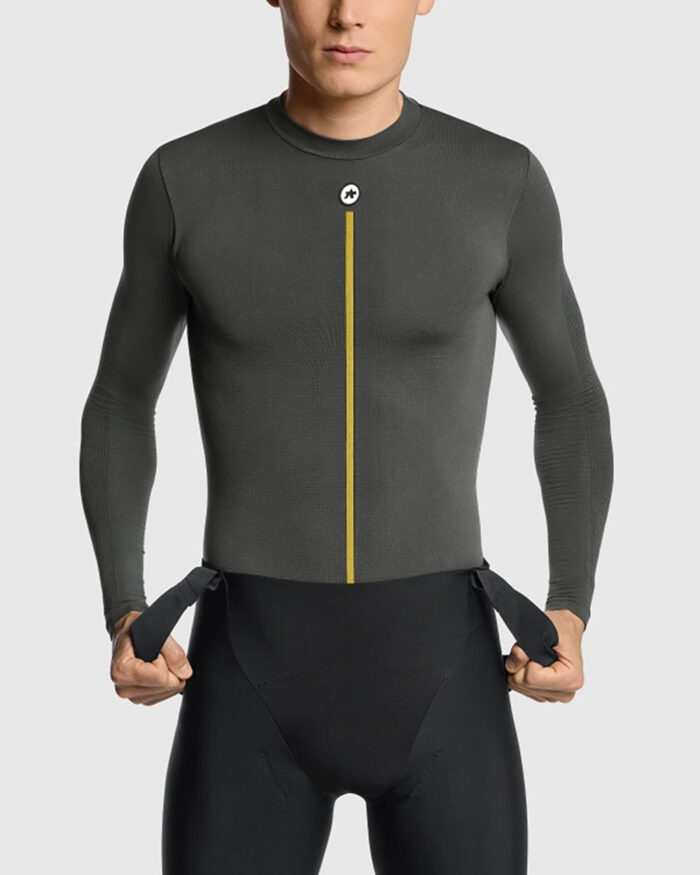 ASSOS Camiseta Térmica Manga Larga Hombre Spring Fall 2/3 P1 Anthracite Grey - Imagen 3
