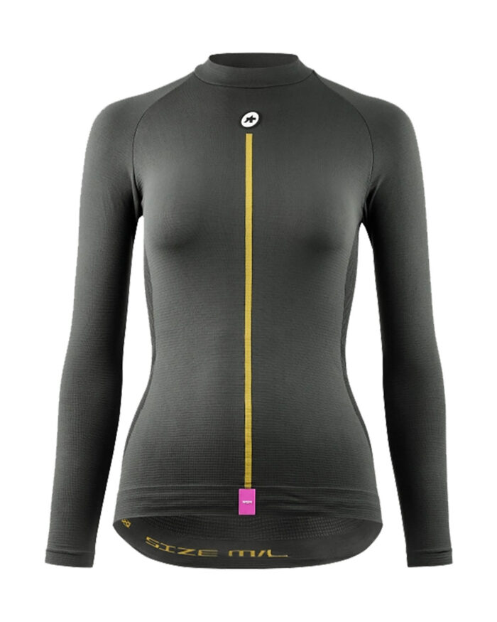 ASSOS Camiseta Térmica Manga Larga Mujer Spring Fall 2/3 P1 Anthracite Grey - Imagen 1
