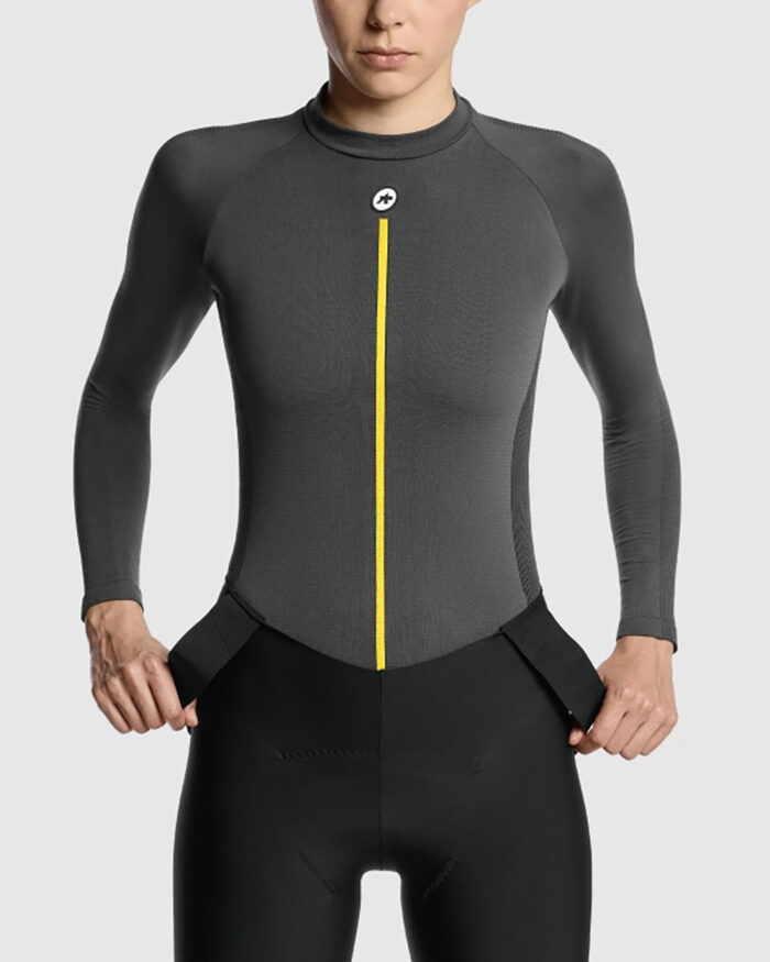 ASSOS Camiseta Térmica Manga Larga Mujer Spring Fall 2/3 P1 Anthracite Grey - Imagen 3