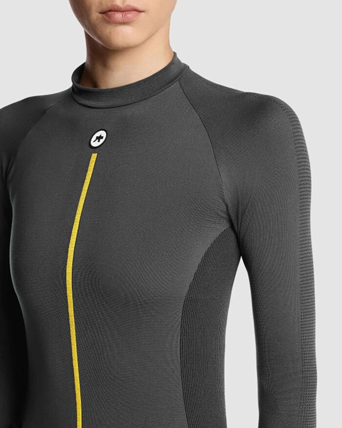 ASSOS Camiseta Térmica Manga Larga Mujer Spring Fall 2/3 P1 Anthracite Grey - Imagen 5