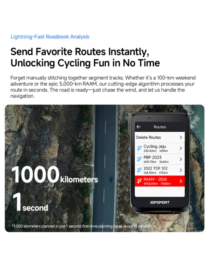 IGPSPORT Ciclocomputador GPS BiNavi - Imagen 4