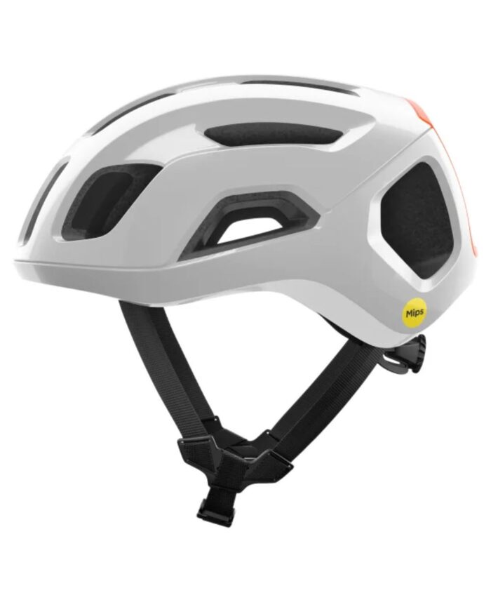 POC Casco Carretera Ventral Air Mips Hydrogen White / Fluorescent Orange - Imagen 2