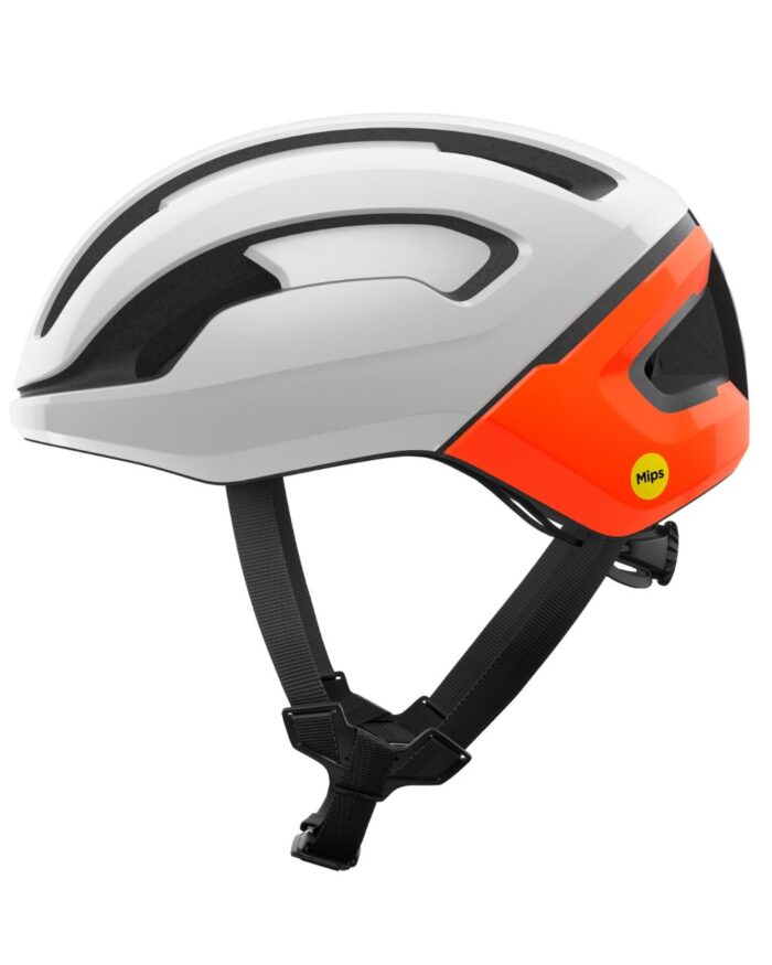 POC Casco Omne Air Mips Hydrogen White / Fluorescent Orange - Imagen 2